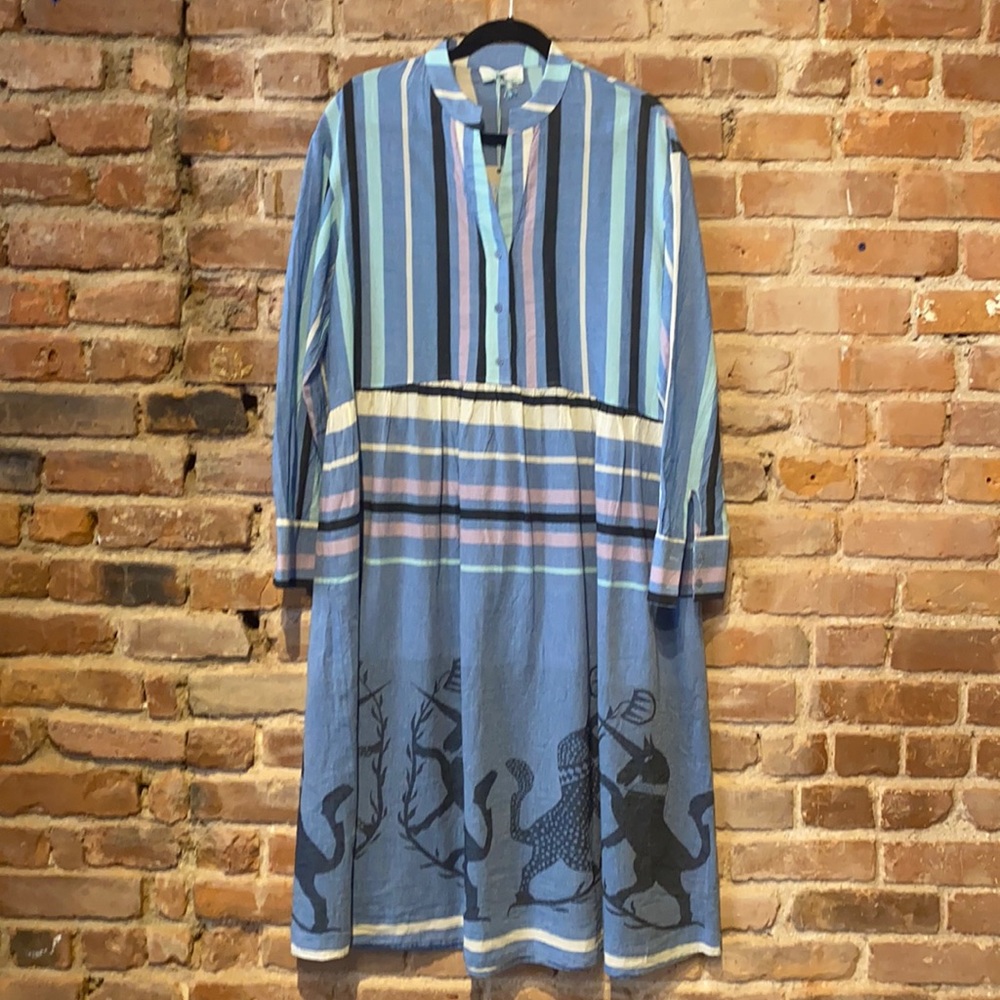 Blue stripe dress